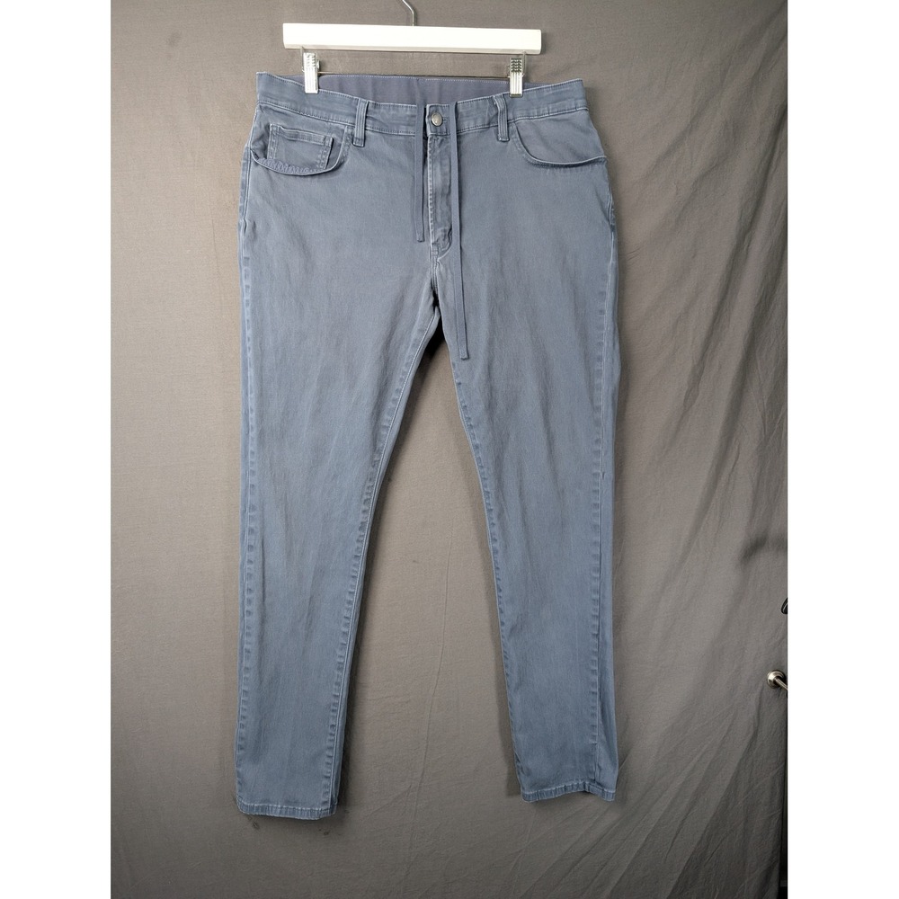 Uniqlo EZY‎ Skinny Fit Color Jeans Blue Grey XL 321-422368 Mens Pants